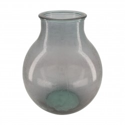 Vase Bullé Gris En Verre...