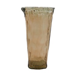 Vase Soufflé Carré Beige En...