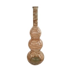 Vase Bouteille Dodue Rayée...