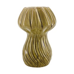 Vase Champignon Vert/Marron...