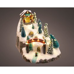 Scène Led Ski Blanc Chaud...