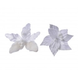 Poinsettia Velours Sur Clip...