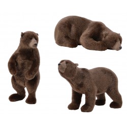 Ours Peluche Brun/Brun Mele...