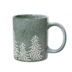 Mug Embossé Sapin Vert En...