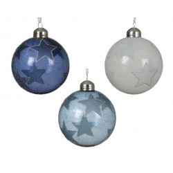 Boule Étoiles Bleu/Blanc Ø8...