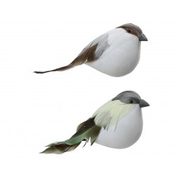 Oiseaux À Clip Blanc/Vert...