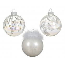 Boule Translucide Blanc Ø8...