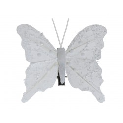 Papillon X4 Sur Clip Blanc...
