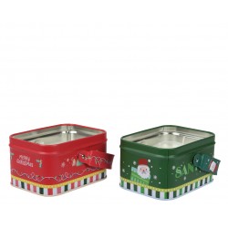 Bougie Vert/Rouge 8X10.5X6...