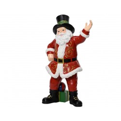 Père Noël Avec Chapeau Noir...