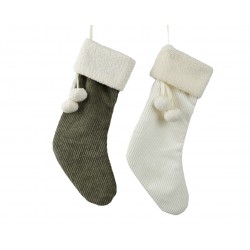 Chaussette Noël Ponpom...