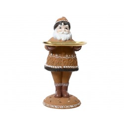 Père Noël Avec Plateau Brun...