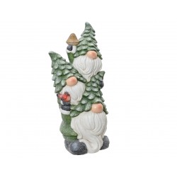 3 Gnomes Empilés Vert...