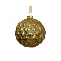 Boule Effet Pomme De Pin Or...