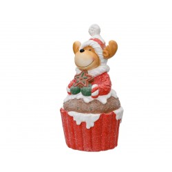 Cerf Cupcake Rouge...