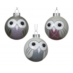 Boule Hibou Argent Ø6 En...