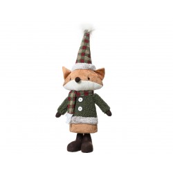 Peluche Renard Écharpe Vert...
