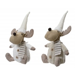 Peluche Cerf Bonnet Beige...