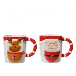 Mug Père Noël/Renne Rouge...