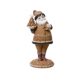 Père Noël Avec Gateau Brun...