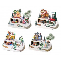 Scene Scene Hiver Led/Pile...