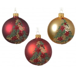 Boule Sapin En Verre Ø8 -...