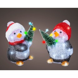 Pingouin Led/Pile Blanc...