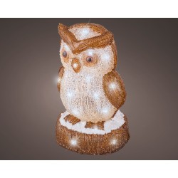 Chouette Led Marron/Blanc...