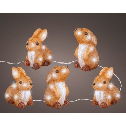 Lapin X5 Led Marron/Blanc...