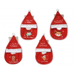Set Bonnet + Bavoir Rouge...