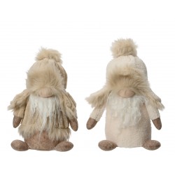 Gnome Fourrure Beige H27 En...