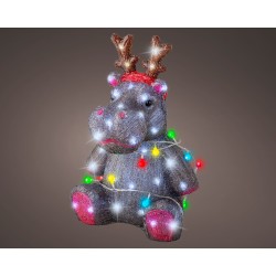 Hippopotame Led Gris/Blanc...