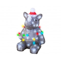 Rhinocéros Led Gris/Blanc...