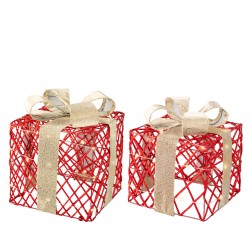 2 Cadeaux Led Rouge/Blanc...