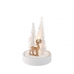 Scène Sapin + Cerf Led...