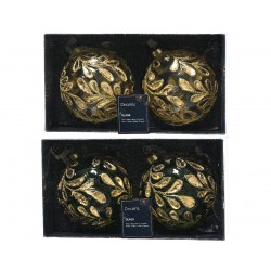 Boule X2 Feuille Vert En...