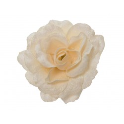 Rose Sur Clip Crème En...