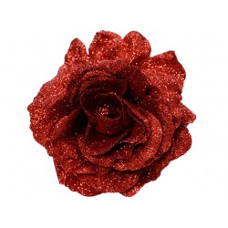 Rose Sur Clip Rouge En...
