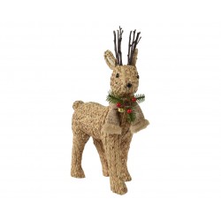 Cerf Jonc Naturel 12X28X45...