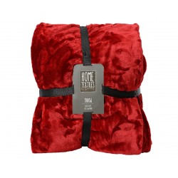 Plaid Fleur Rouge 130X170...