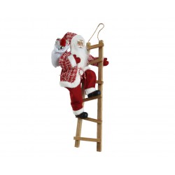 Pere Noel Sur Echelle En...