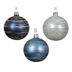 Boule Rayures Bleu Ø8 En...