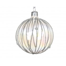 Boule Lignes Irisé En Verre...