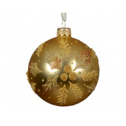 Boule Houx Or En Verre Ø8 -...