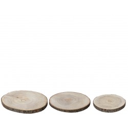 Assiette Écorce Naturel Ø37...