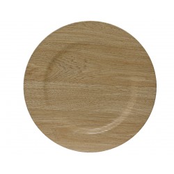 Assiette Effet Bois Blond...