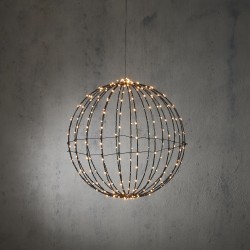 Boule Métal Fil Led Blanc...
