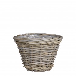 Panier Marcia Rond Gris En...