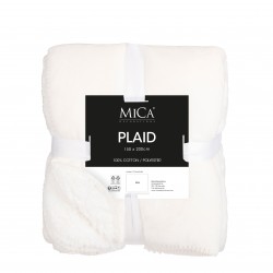 Plaid Mardy Blanc Cassé En...