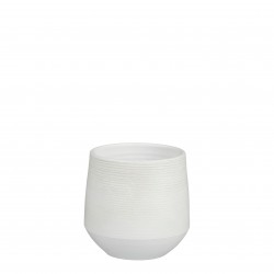 Cache-Pot Evora Rond Blanc...
